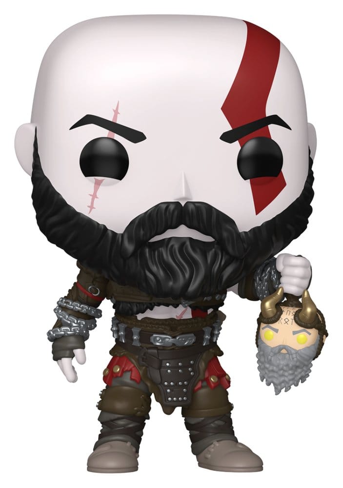 God of War Ragnarök POP! Games Vinyl Figure KRATOS W/MIMIR'S HEAD