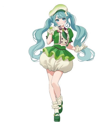 Hatsune Miku x Tirol Choco Collaboration Figure MATCHA MOCHI VER.