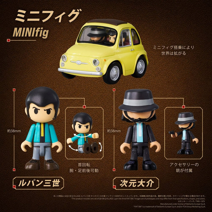 Lupin the Third: The Castle of Cagliostro Q Village Figure QV-08 FIAT 500 - 5