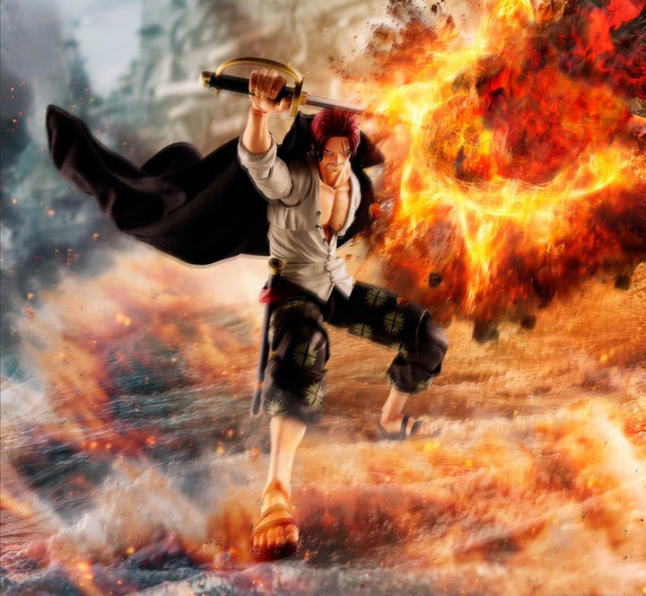 One Piece S.H.Figuarts Action Figure SHANKS -MARINEFORD - 6