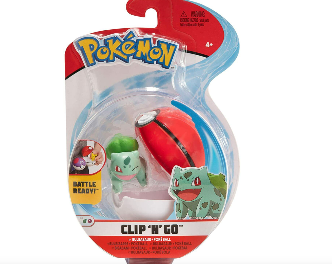 Pokemon Clip 'N' Go Pokeball - Bulbasaur