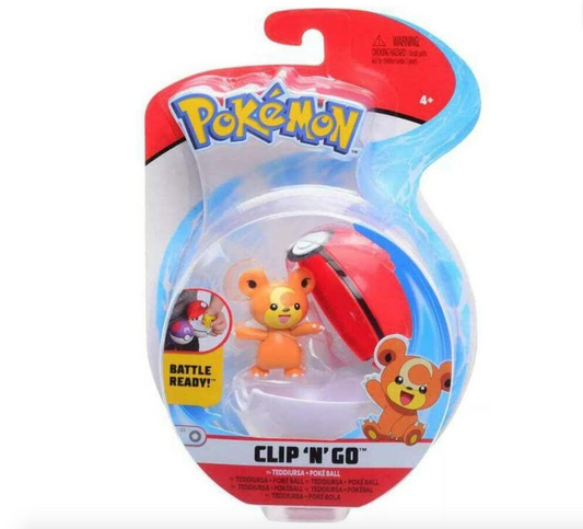 Pokemon Clip 'N' Go Pokeball - Teddiursa