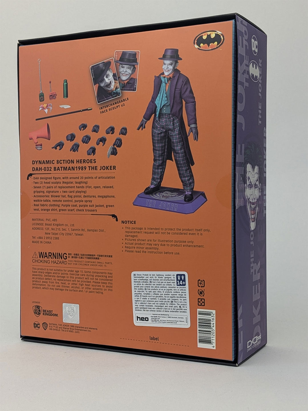 Batman Dynamic 8ction Heroes Action Figure 1989 THE JOKER