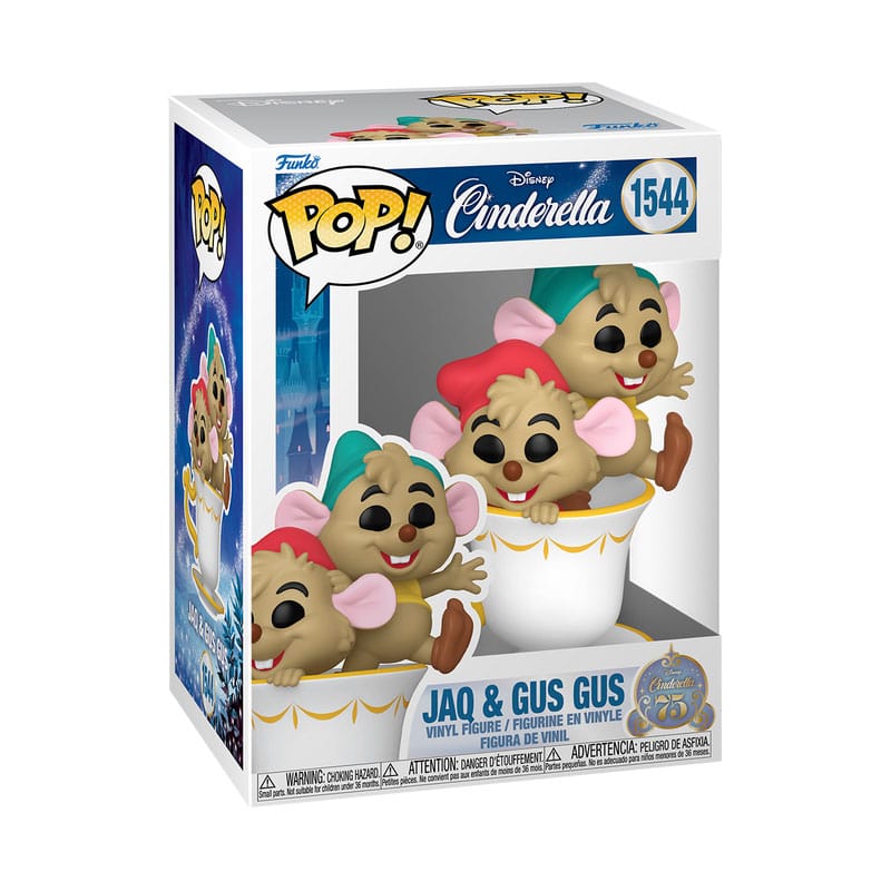 Disney - Cinderella 75. Jahrestag POP! JAQ & GUS GUS #1544
