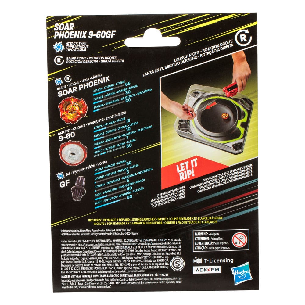 Beyblade X Soar PHOENIX DELUXE String Launcher Set