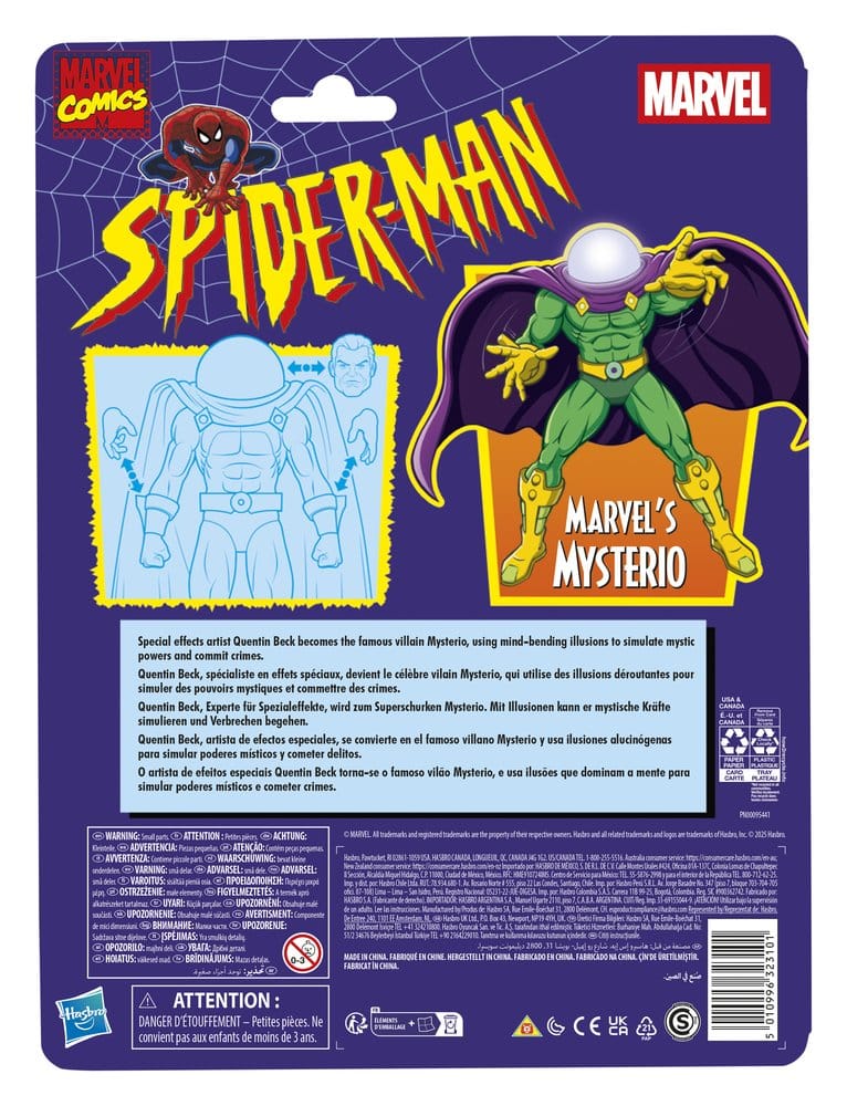 Spider-Man Marvel Legends Retro Action Figure MARVEL'S MYSTERIO