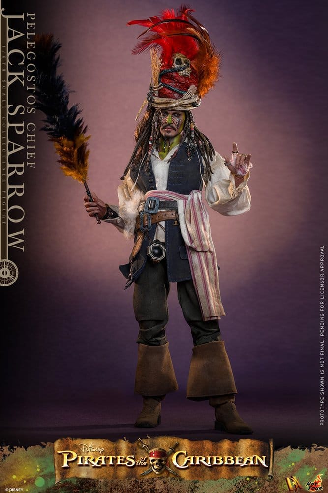 Pirates of the Caribbean Action Figure 1/6 Pelegostos Chief JACK SPARROW
