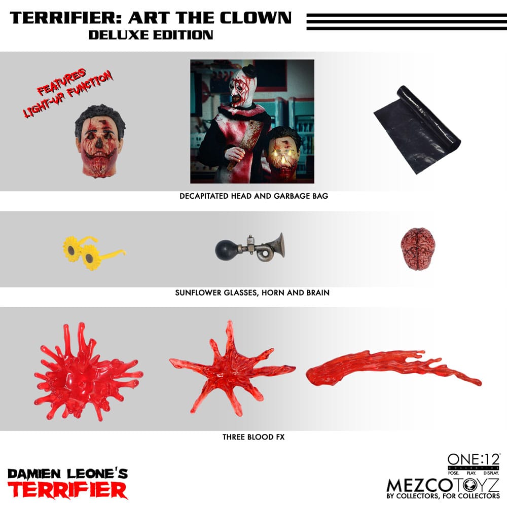 Terrifier Actionfigur 1/12 Art der Clown Deluxe Edition 17 cm