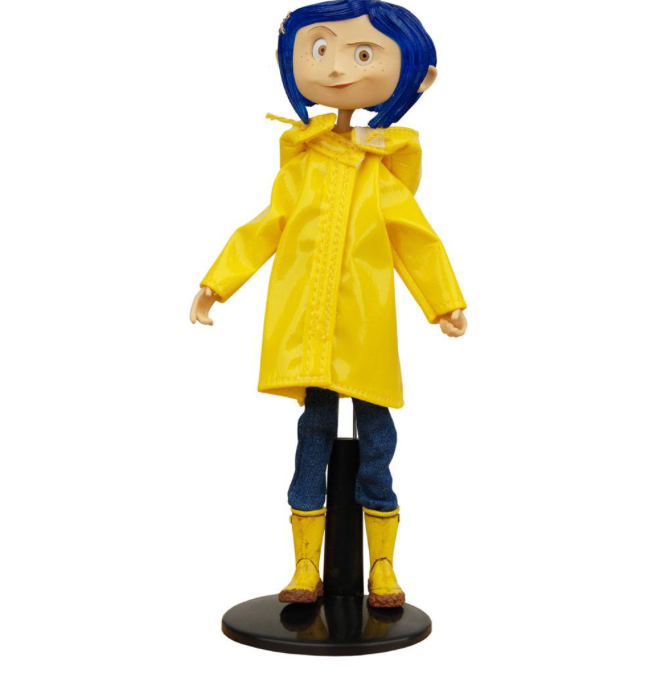 Coraline – Actionfigur CORALINE Biegsame Puppe Regenmäntel und Stiefel