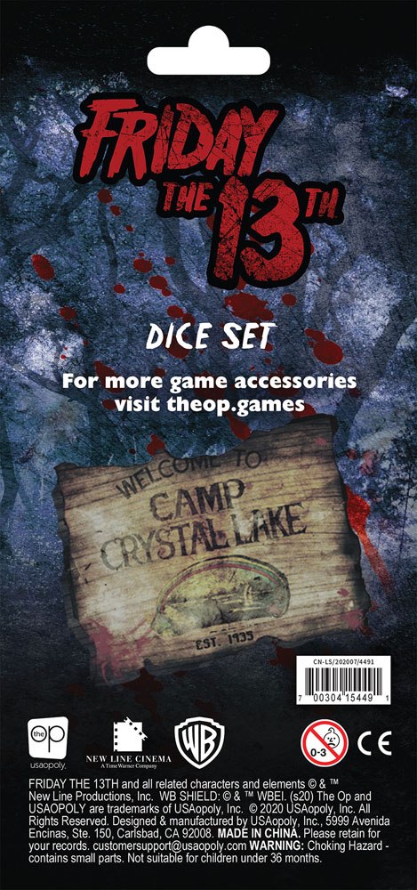 Friday The 13th Dice Set 6D6