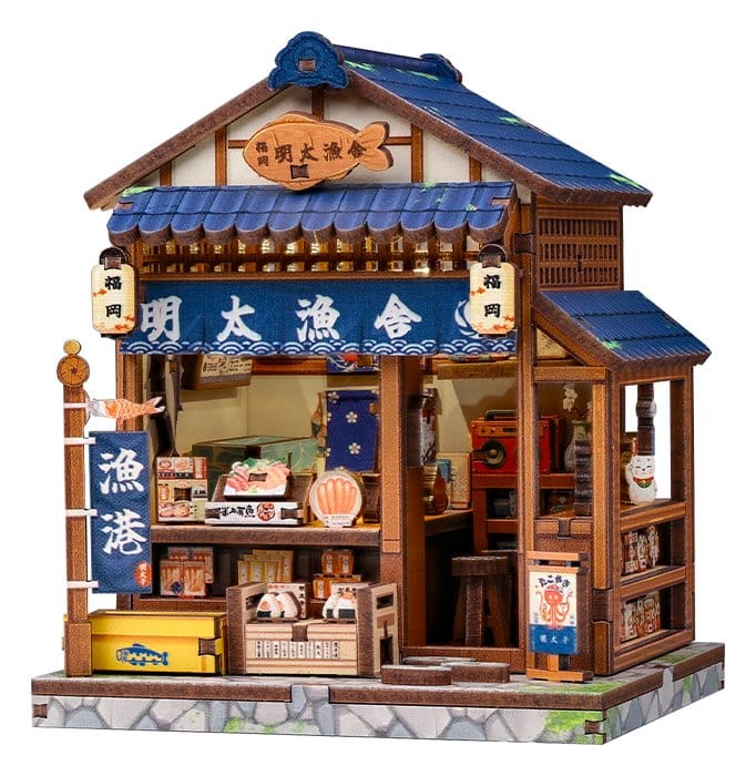 Miniature House Model Kit Fukuoka Mentaiko Kitchen