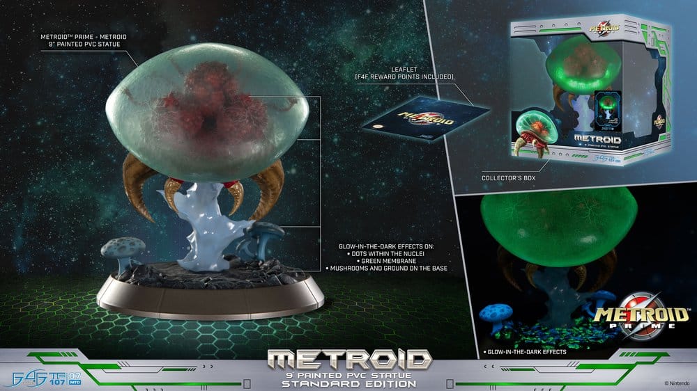 Metroid Prime PVC Figure METROID (STANDARD) (GLOW IN THE DARK) - 2