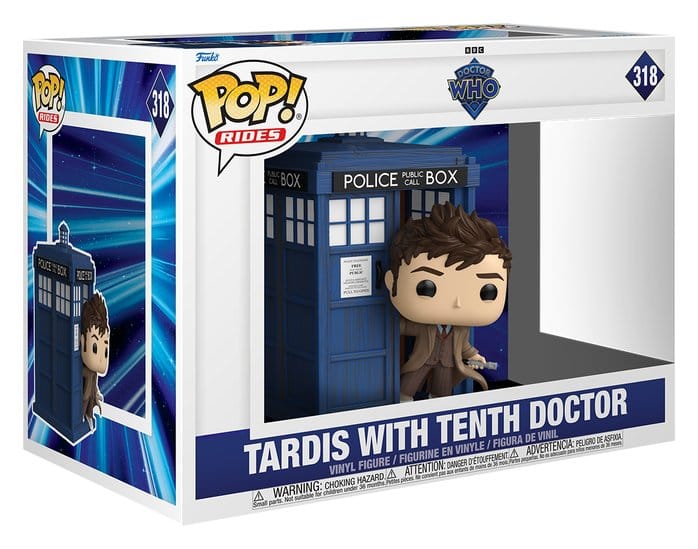 Doctor Who POP! Rides Deluxe Vinyl TENTH DOCTOR WITH TARDIS - 2