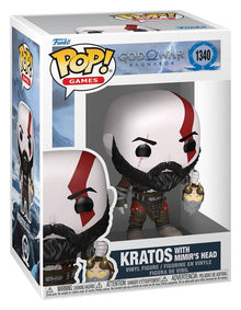 God of War Ragnarök POP! Games Vinyl Figure KRATOS W/MIMIR'S HEAD - 2