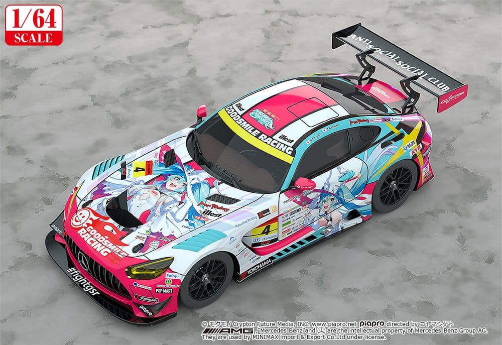 Hatsune Miku GT Project Vehicle 1/64 AMG 2024 Season Opening Ver. - 2
