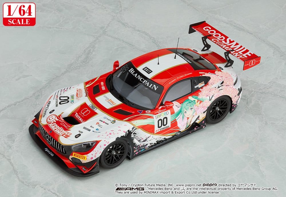 Hatsune Miku GT Project Vehicle 1/64 AMG 2017 SPA24H Ver. - 2