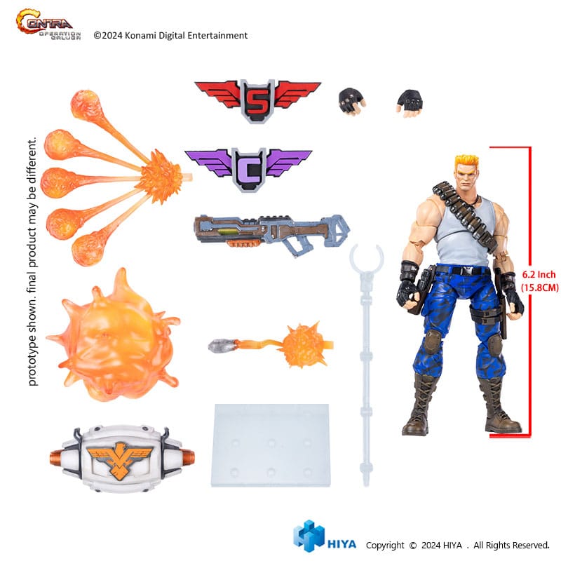 Contra: Operation Galuga Exquisite Basic Action Figure BILL RIZER - 2