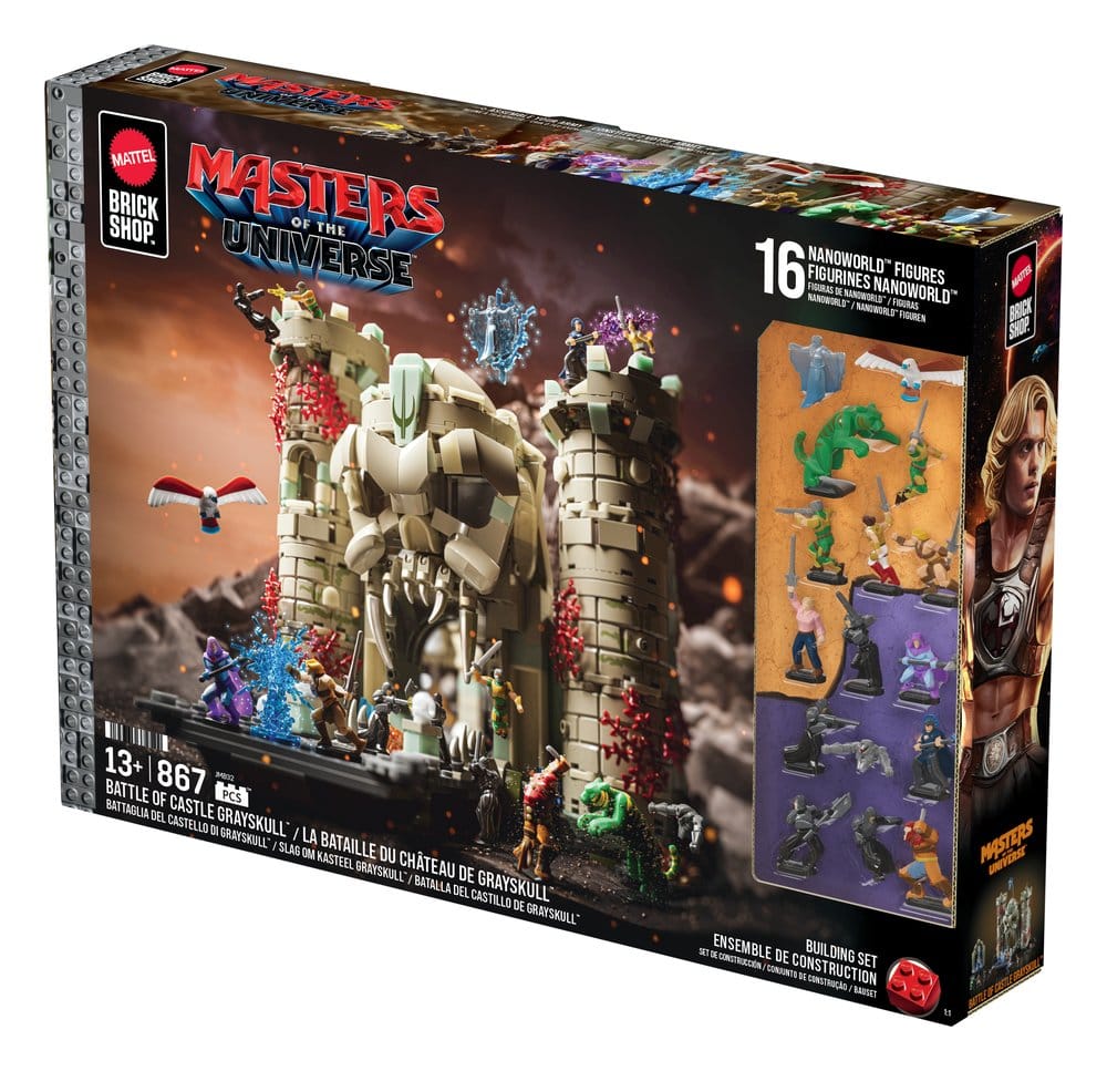 Masters of the Universe Mattel Brick Shop Construction Set Castle Grayskull - 2