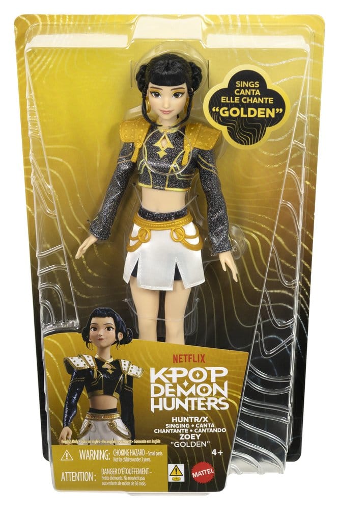 KPop Demon Hunters Singing Doll Huntrix Zoey (Golden) - 2