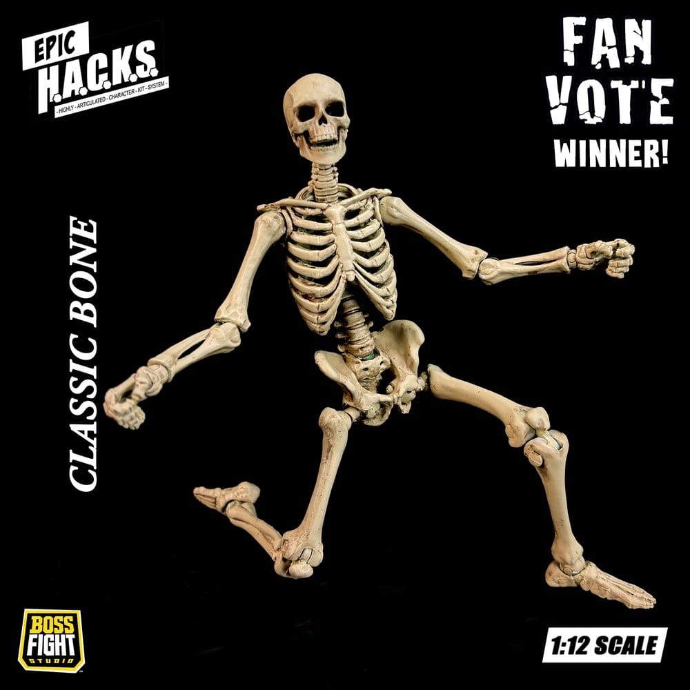 Epic H.A.C.K.S. Action Figure 1/12 SKELETON BLANK CLASSIC BONE - 3