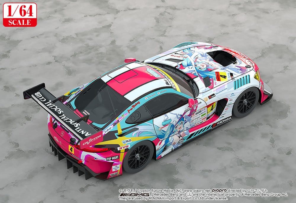Hatsune Miku GT Project Vehicle 1/64 AMG 2024 Season Opening Ver. - 3