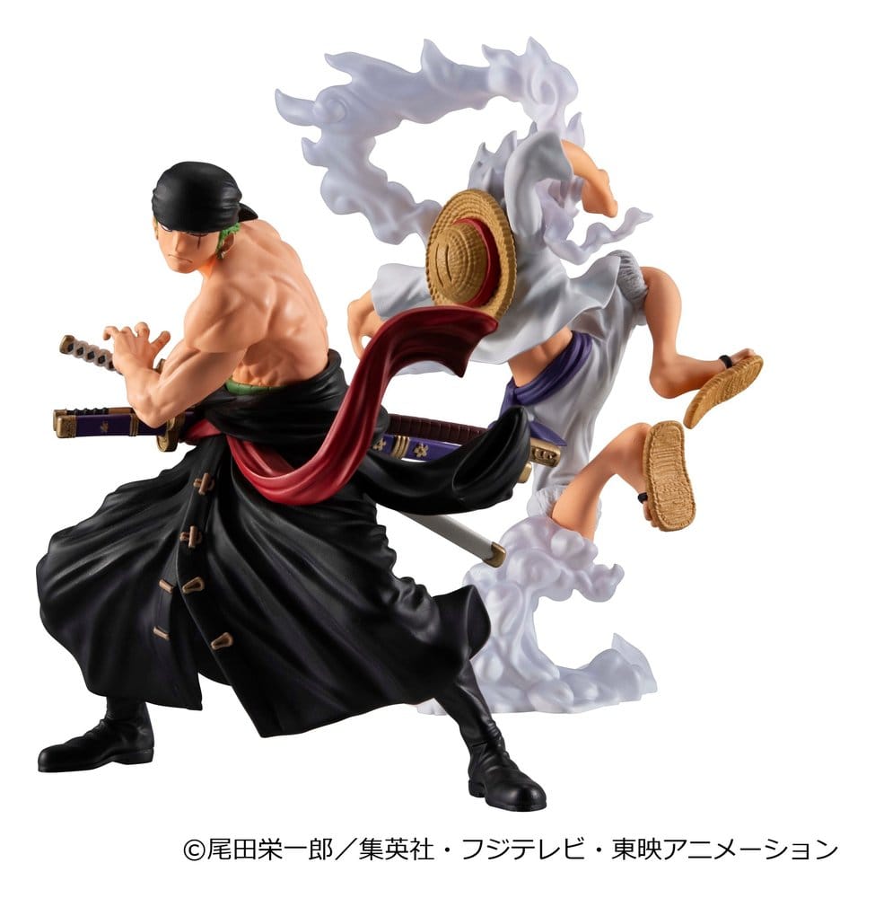 One Piece Wallstar Figures 2-PACK MONKEY D. LUFFY GEAR FIFTH & RORONOA ZORO (WITH GIFT) - 3