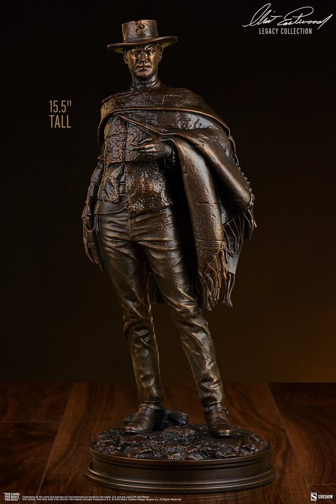 The Good, The Bad and the Ugly Statue THE MAN WITH NO NAME (FAUX BRONZE) - 3