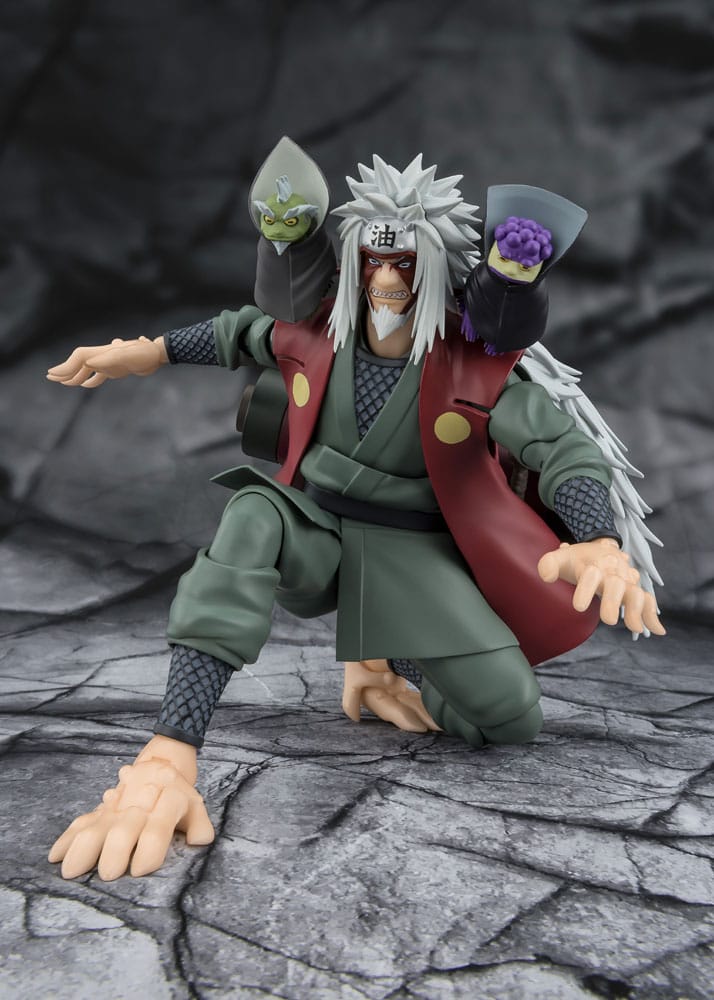 Naruto S.H.Figuarts Action Figure JIRAIYA HIDDEN LEAF HEROIC MASTER SAGE (SAGE MODE SET) - 4