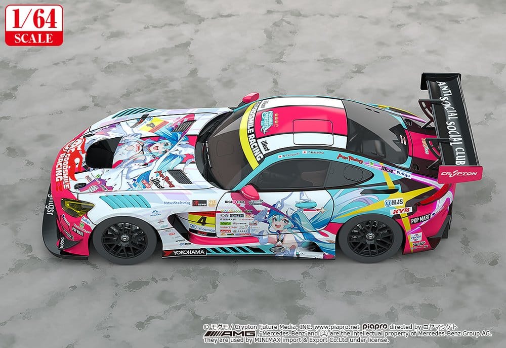 Hatsune Miku GT Project Vehicle 1/64 AMG 2024 Season Opening Ver. - 4