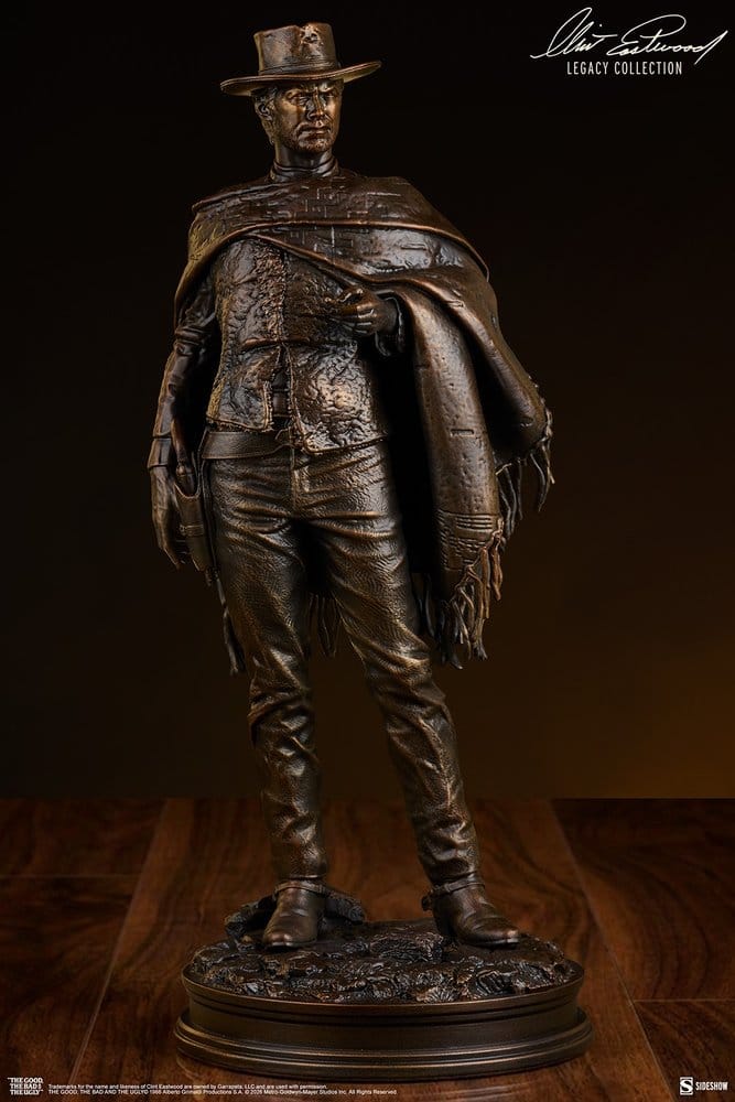The Good, The Bad and the Ugly Statue THE MAN WITH NO NAME (FAUX BRONZE) - 4
