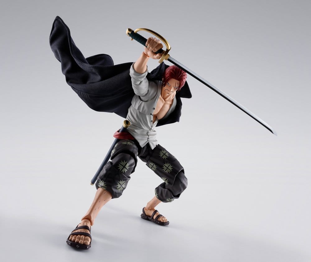 One Piece S.H.Figuarts Action Figure SHANKS -MARINEFORD - 5