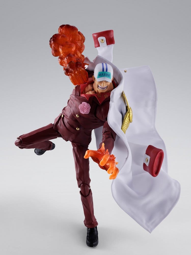 One Piece S.H.Figuarts Action Figure SAKAZUKI (AKAINU) -MARINEFORD - 5