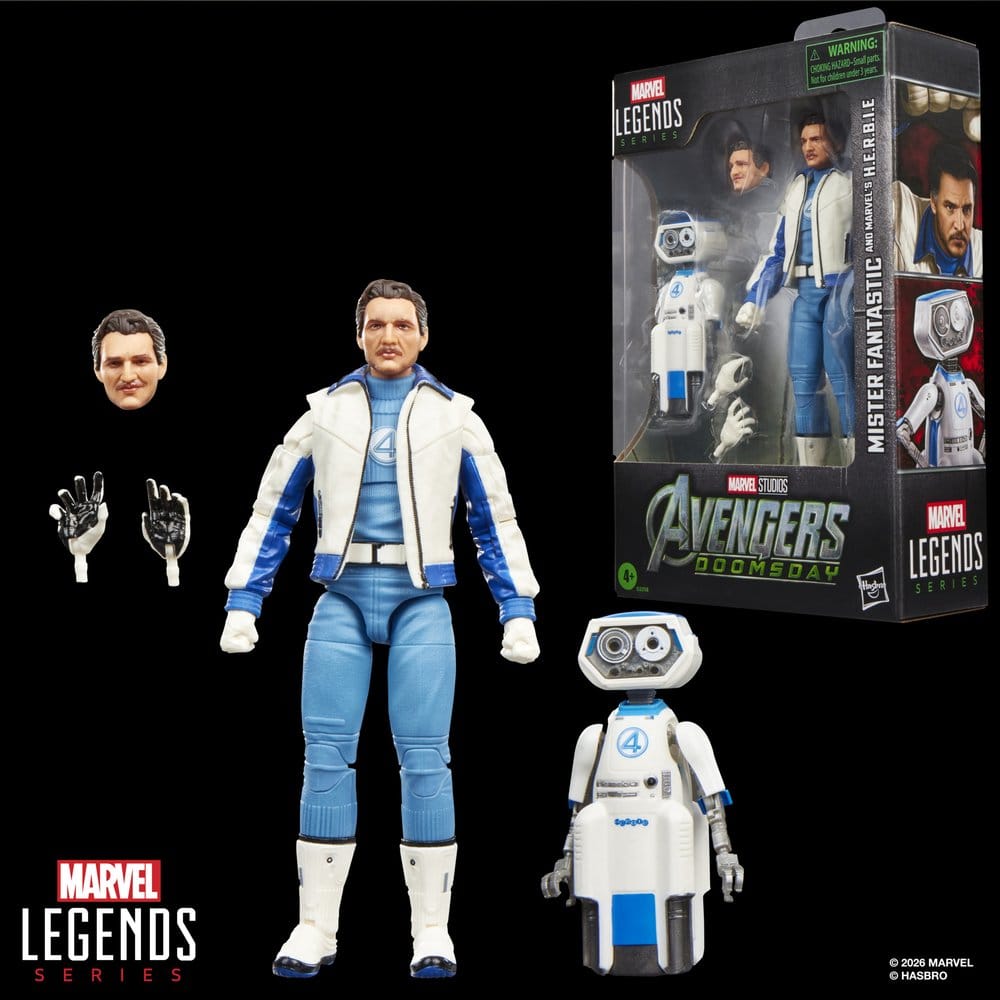 Avengers: Doomsday Marvel Legends Action Figure 2-PACK MISTER FANTASTIC & MARVEL'S H.E.R.B.I.E. - 5