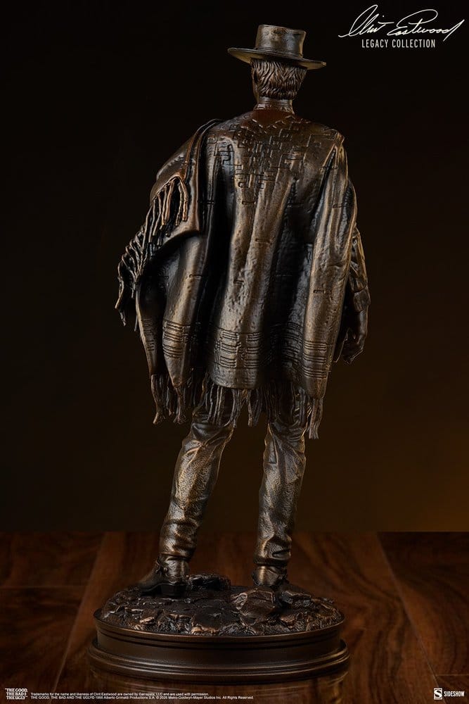 The Good, The Bad and the Ugly Statue THE MAN WITH NO NAME (FAUX BRONZE) - 5