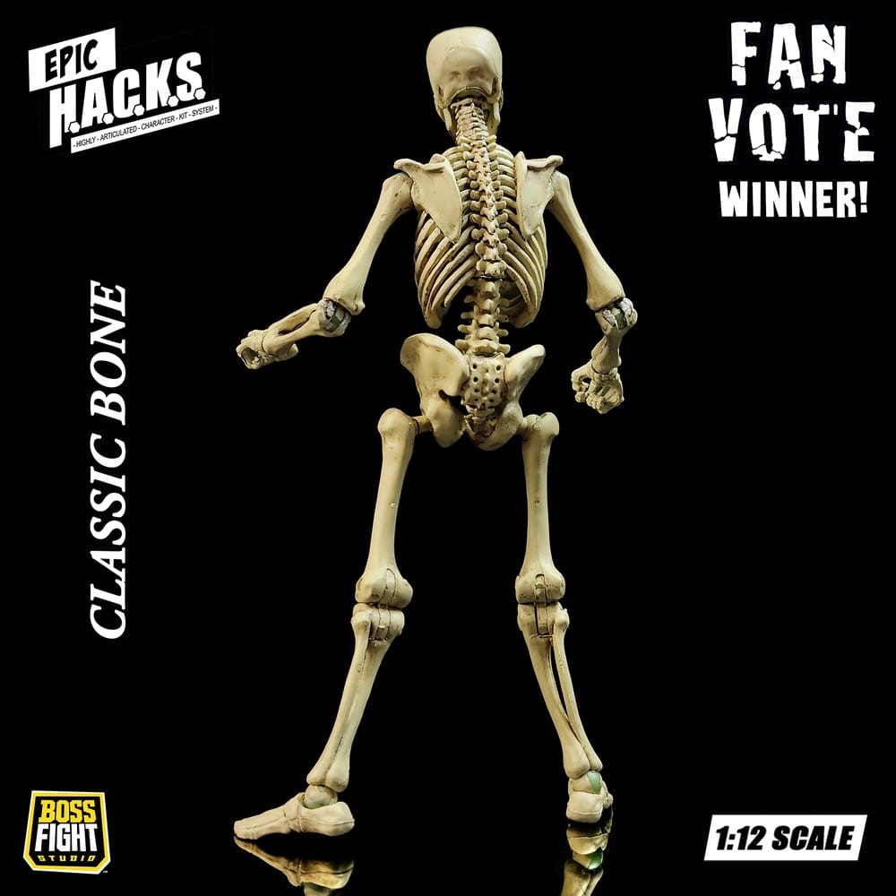 Epic H.A.C.K.S. Action Figure 1/12 SKELETON BLANK CLASSIC BONE - 6