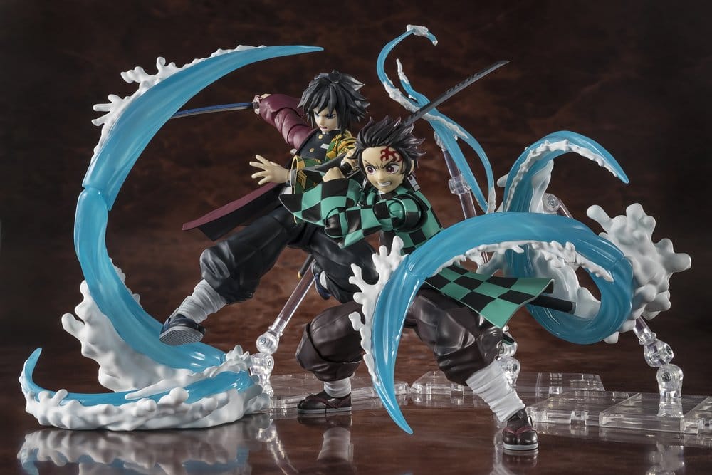 Demon Slayer: Kimetsu no Yaiba S.H. Figuarts Accessory Set Tanjiro Kamado & Giyu Tomioka Water Breathing Option Parts Set - 6