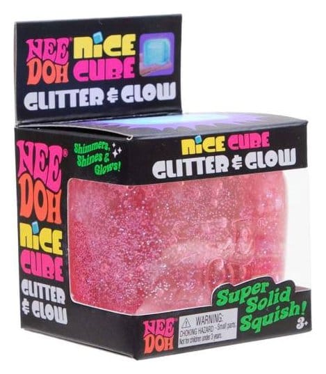 NeeDoh Squeeze Ball Nice Cube Glitter & Glow Display (12) - 6