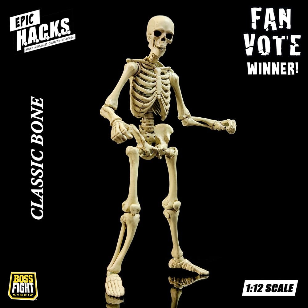 Epic H.A.C.K.S. Action Figure 1/12 SKELETON BLANK CLASSIC BONE - 7