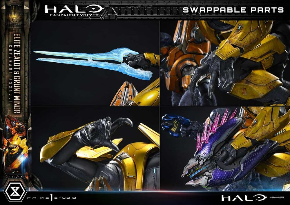 Halo: Campaign Evolved Ultimate Premium Masterline Series Statue 1/4 ELITE ZEALOT & GRUNT MINOR: COVENANT ASSAULT - 7
