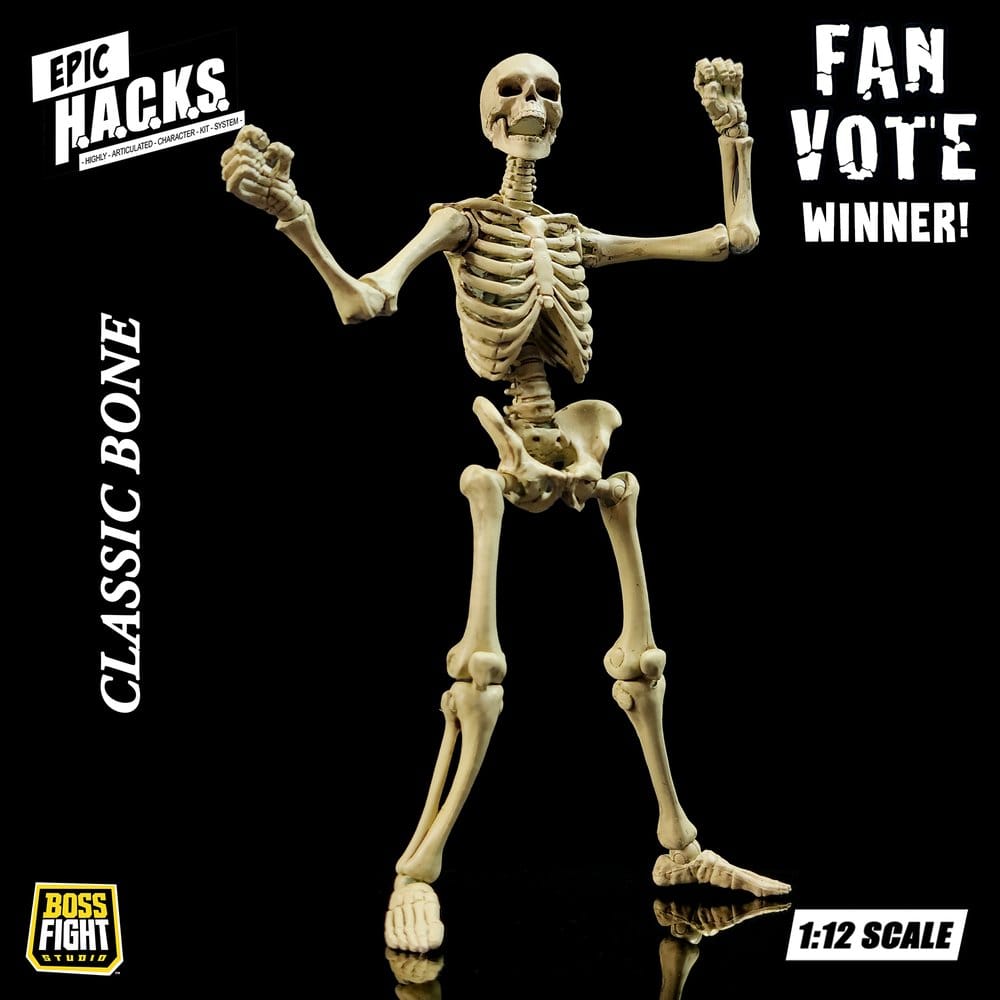 Epic H.A.C.K.S. Action Figure 1/12 SKELETON BLANK CLASSIC BONE - 8