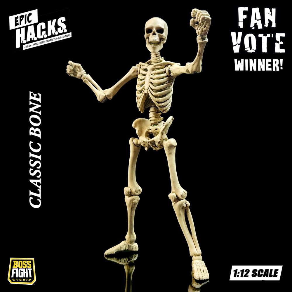 Epic H.A.C.K.S. Action Figure 1/12 SKELETON BLANK CLASSIC BONE - 9