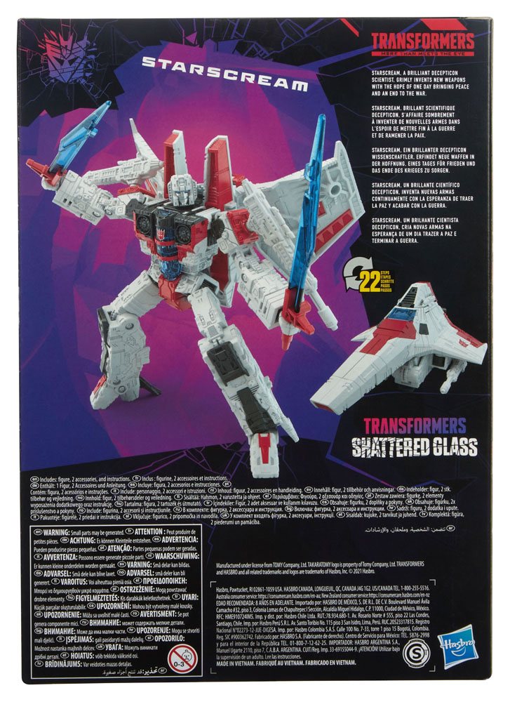 Transformers: Shattered Glass Voyager Class Action Figure STARSCREAM - 9