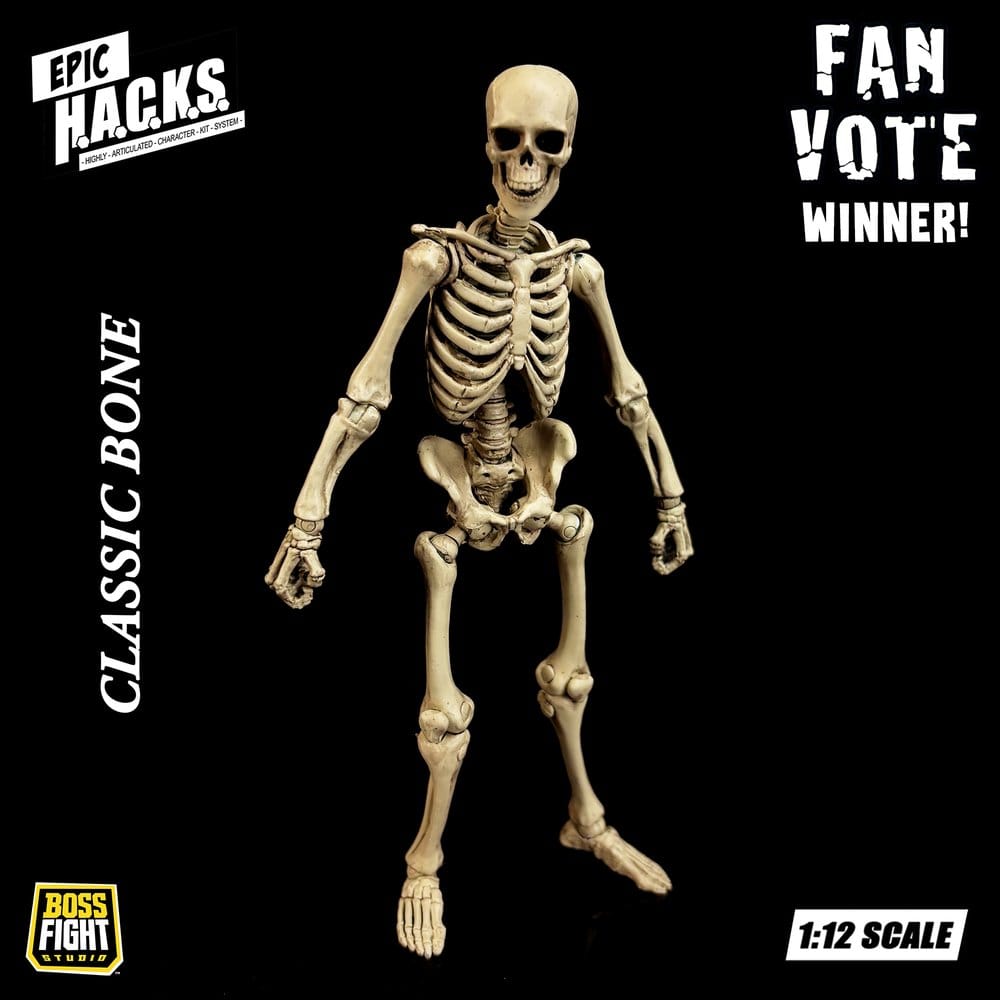 Epic H.A.C.K.S. Action Figure 1/12 SKELETON BLANK CLASSIC BONE - 10