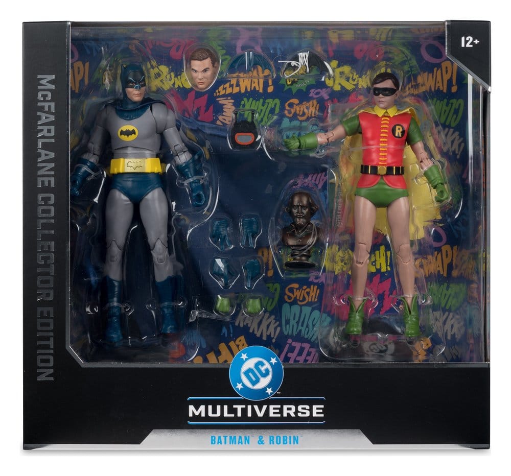 Batman Classic TV Series DC Multiverse McFarlane Collector Edition Action Figure 2-PACK BATMAN AND ROBIN - 10