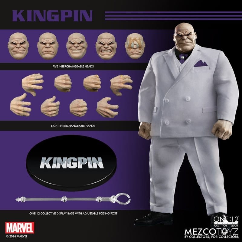 Marvel Comics One:12 Collective Action Figure 1/12 KINGPIN - 10