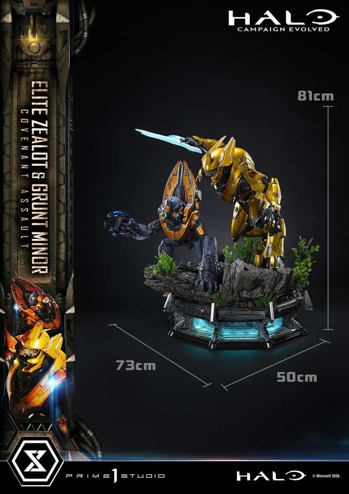 Halo: Campaign Evolved Ultimate Premium Masterline Series Statue 1/4 ELITE ZEALOT & GRUNT MINOR: COVENANT ASSAULT - 10