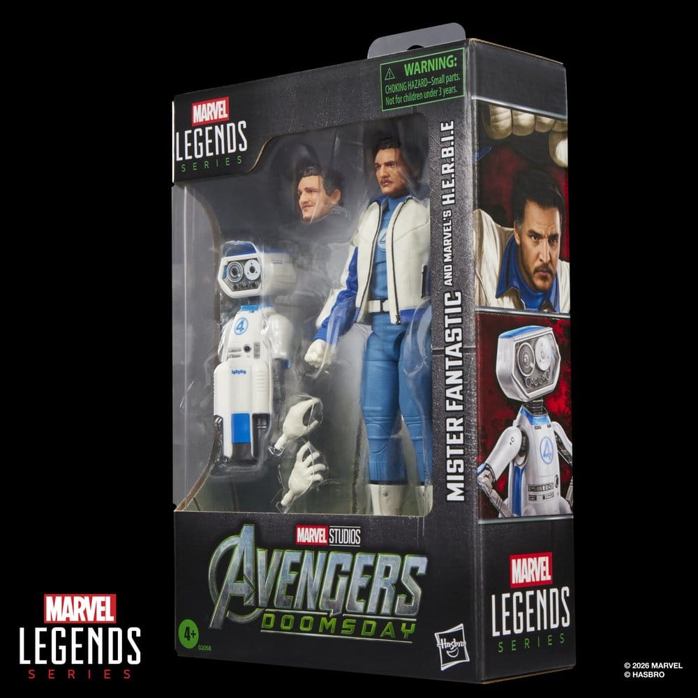 Avengers: Doomsday Marvel Legends Action Figure 2-PACK MISTER FANTASTIC & MARVEL'S H.E.R.B.I.E. - 11