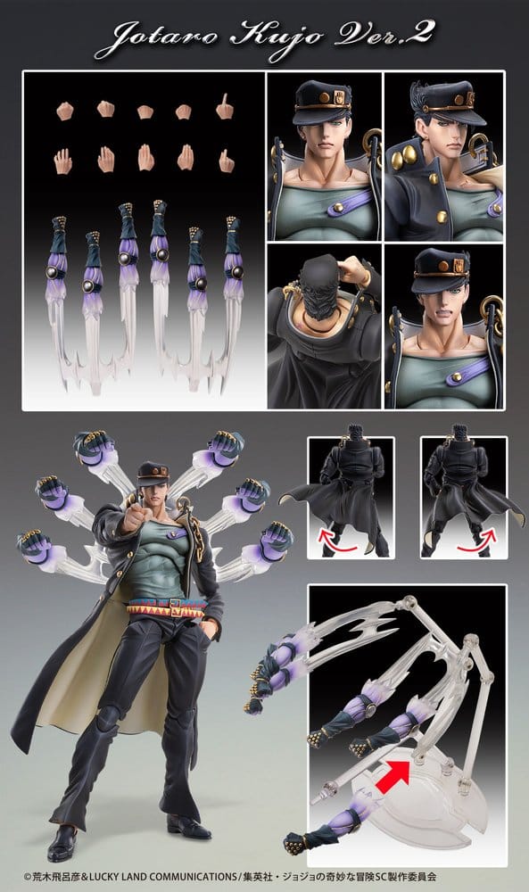 JoJo's Bizarre Adventure: Stardust Crusaders Chozokado Action Figure JOTARO KUJO VER.2 - 12
