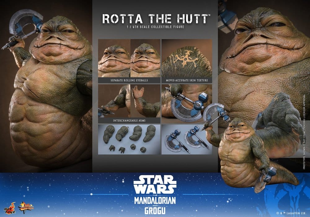 Star Wars Movie Masterpiece Action Figure 1/6 ROTTA THE HUTT - 13