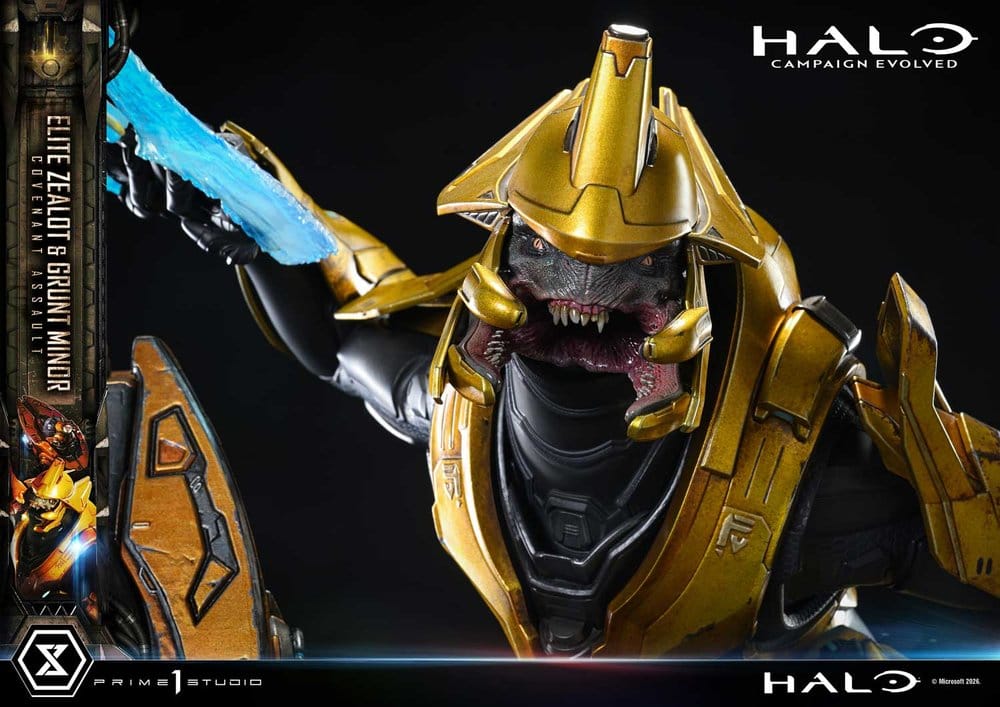 Halo: Campaign Evolved Ultimate Premium Masterline Series Statue 1/4 ELITE ZEALOT & GRUNT MINOR: COVENANT ASSAULT - 15